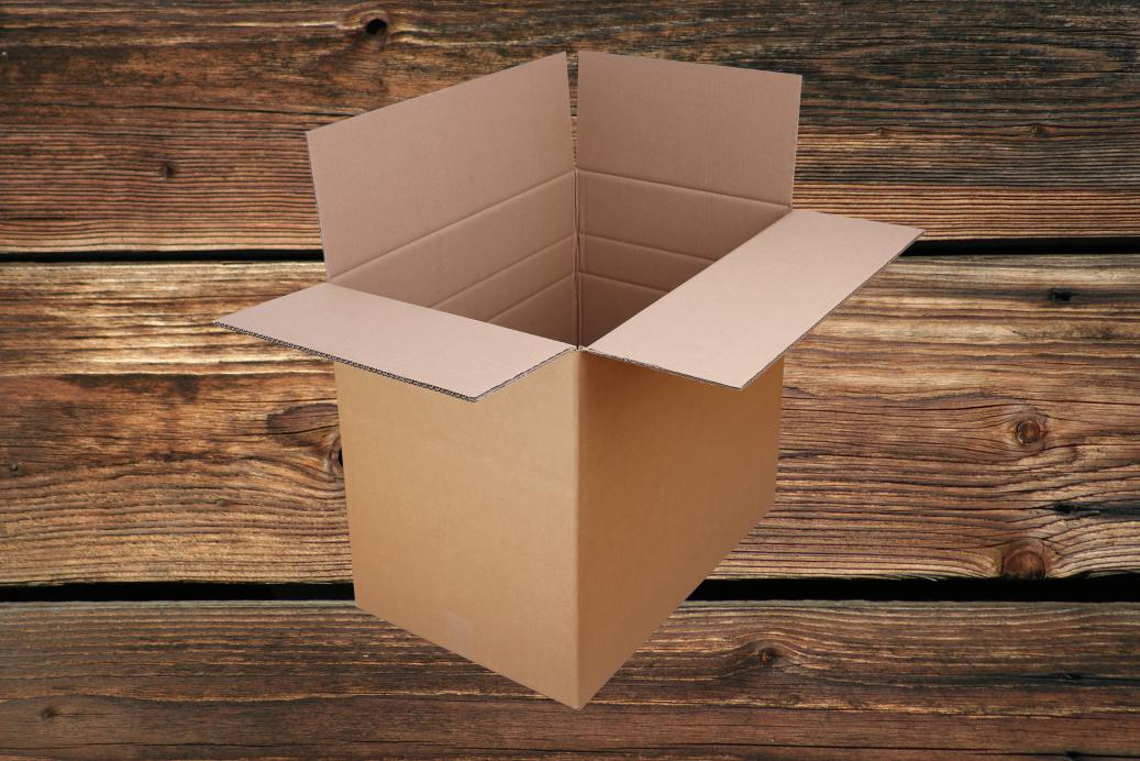 Faltkartons 586x380x500 mm Doppelwelle Braun